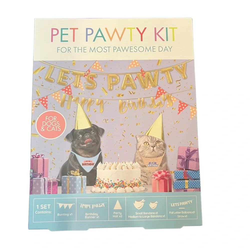 Pet Pawty Kit (NIB) (For Cats & Dogs) - Picture 2 of 5